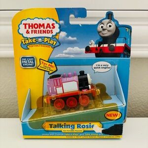 New Unopened Box Thomas & Friends Take n Play Talking Rosie Diecast Train